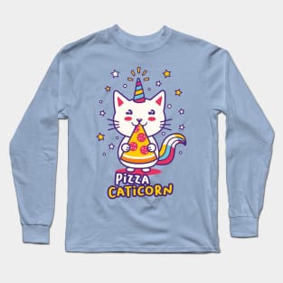 Pizza Caticorn Long Sleeve T-Shirt